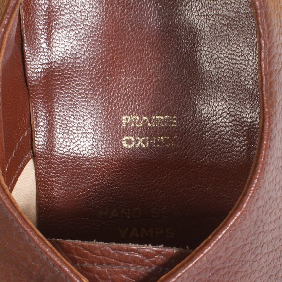 VTG Dack's Round-toe Derby Men's Shoe 9.5 E Brown ๐จ๐ฆ Prairie Oxhide VGUC - Picture 6 of 8
